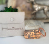 Personalised Pawprint,Picture Keyrings