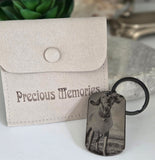 Personalised Pawprint,Picture Keyrings
