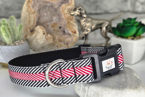 Black, Wine & White Chevron