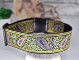 Metalic Purple Paisley 2" Wide Collars