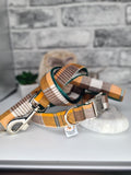 Ajka Orange Herringbone Check