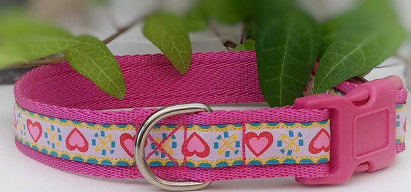 Cupid Hearts Dog Collars & Leads