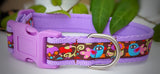 Abstract Birds & Flowers Dog Collars & Leads