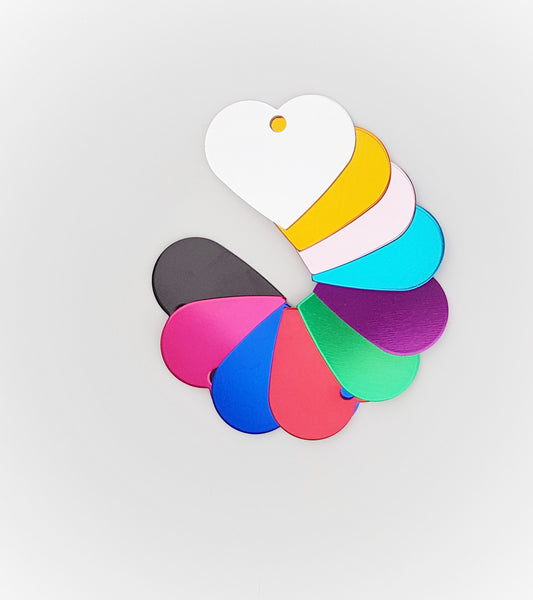 Heart Pet ID Tags Large