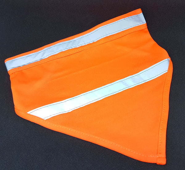 High Vis Dayglow Orange Dog Bandana