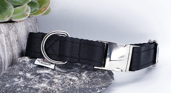Black Plain Webbing
