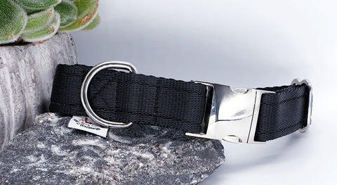 Black Plain Webbing