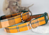 Ajka Orange Herringbone Check