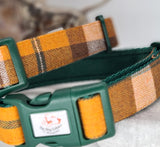 Ajka Orange Herringbone Check