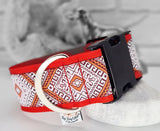 Red Aztec 2" Wide Collars