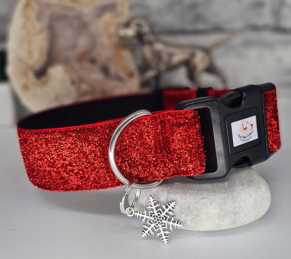 Red Sparkle 1.5"  Collars