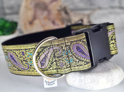 Metalic Purple Paisley 2" Wide Collars