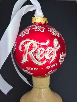 Paw Print Christmas Bauble