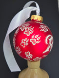 Paw Print Christmas Bauble