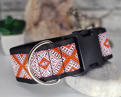 Red Aztec 2" Wide Collars