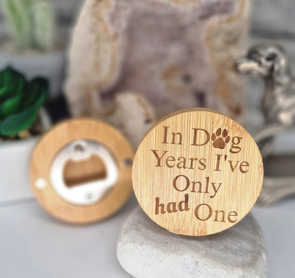 Dog Years magnet Bottle Opener