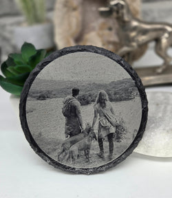 Personalised Photo Laser engraved coasters