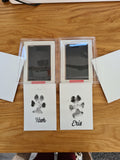 Pet paw/nose print ink pad kit