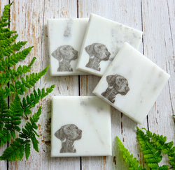 Marble Coaster Smooth Vizsla Art
