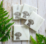Marble Coaster Smooth Vizsla Art
