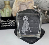 Personalised Photo Etched Glass T-Light Holders