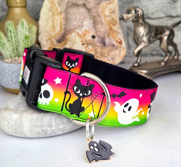 Spooky Times Pink 1.5" Wide Collars