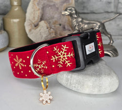 Red Velvet Gold Snowflakes