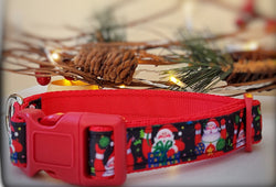 Santa with Presents Dog Collar