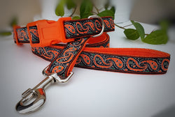 Orange Paisley