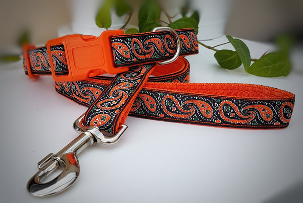 Orange Paisley