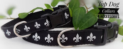 Fleur De Lis Dog Collars & Leads