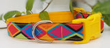 Geometric Diamonds Orange Collars & Leads