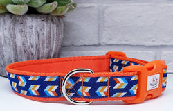 Kaleidoscope Blue Dog Collars & Leads