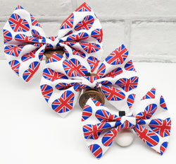 Union Jack Hearts Bow tie