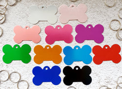 Bone Pet ID Tags Large