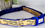 Mischief Paw Print Collars & Leads