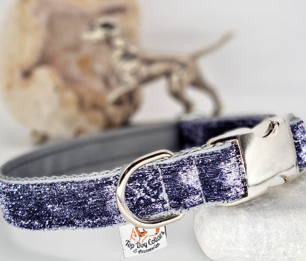 Violet Grey Sparkle Collars & Leads