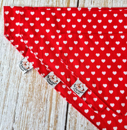 Love hearts Dog Bandanas