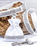 Wedding Diamante 1" wide Collars, Leads & ring pouches